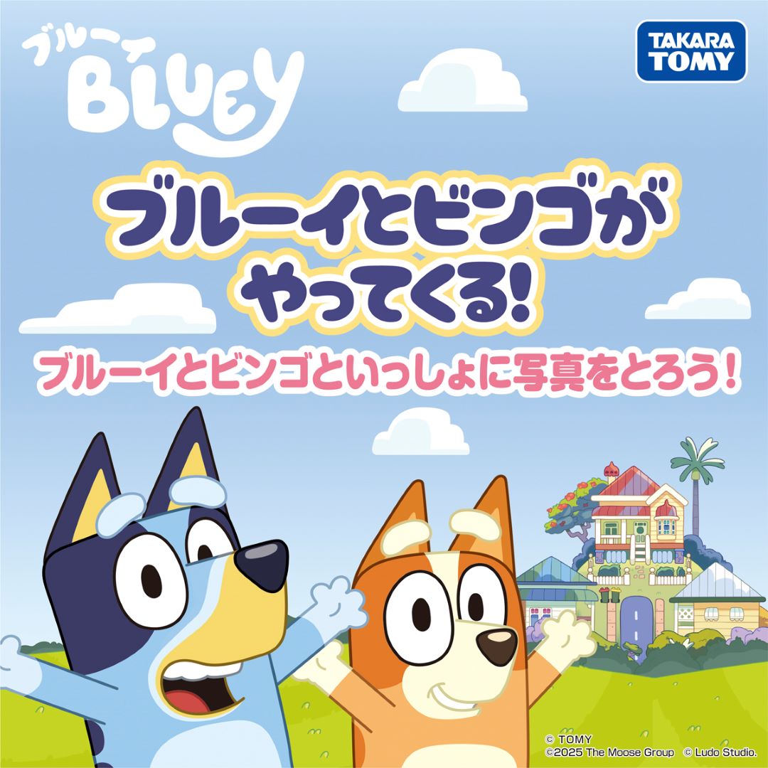ブルーイとビンゴがやってくる！